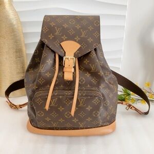 😱Beautiful 🥰 Authentic Louis Vuitton Montsouris GM backpack Monogram Canvas